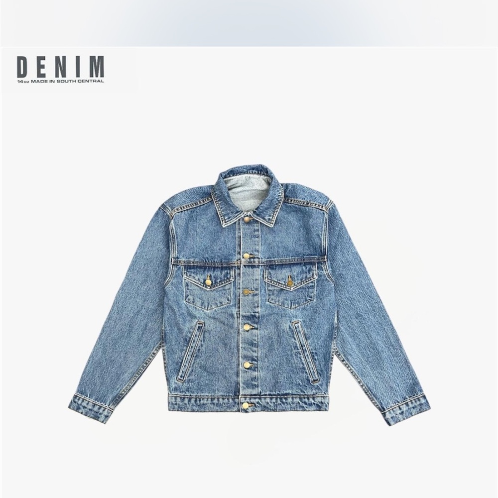 Los Angeles Apparel classic bull denim jacket XS NWT